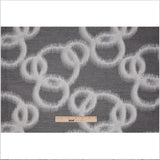 Silver Geometric Ikat Bubbles Polyester Woven