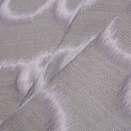 Taupe Geometric Ikat Bubbles Polyester Woven