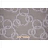 Taupe Geometric Ikat Bubbles Polyester Woven