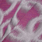 Fuchsia Geometric Ikat Bubbles Polyester Woven