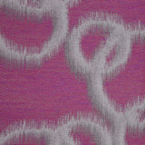 Fuchsia Geometric Ikat Bubbles Polyester Woven