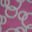 Fuchsia Geometric Ikat Bubbles Polyester Woven