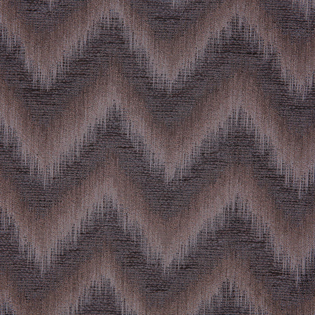 Brown Zig-Zag Geometric Polyester Woven