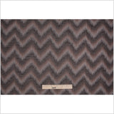 Brown Zig-Zag Geometric Polyester Woven
