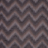 Brown Zig-Zag Geometric Polyester Woven
