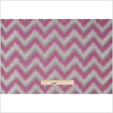 Fuchsia Zig-Zag Geometric Polyester Woven