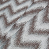 Blue Zig-Zag Geometric Polyester Woven