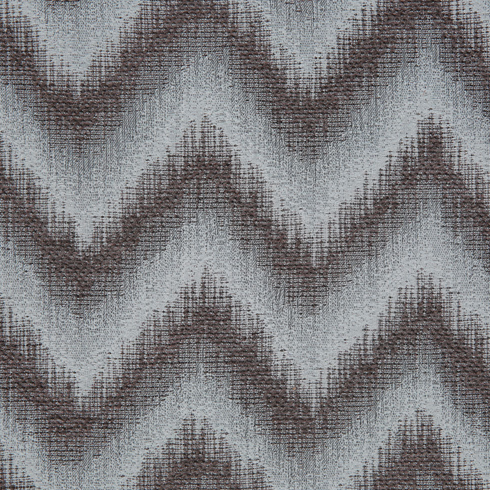 Blue Zig-Zag Geometric Polyester Woven