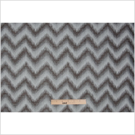 Blue Zig-Zag Geometric Polyester Woven