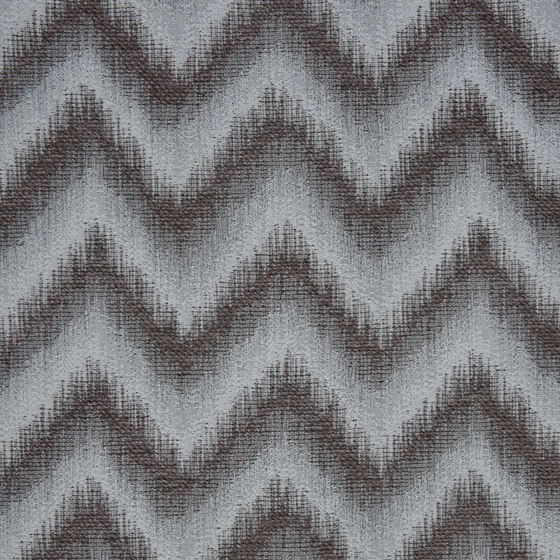 Blue Zig-Zag Geometric Polyester Woven