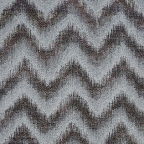 Blue Zig-Zag Geometric Polyester Woven