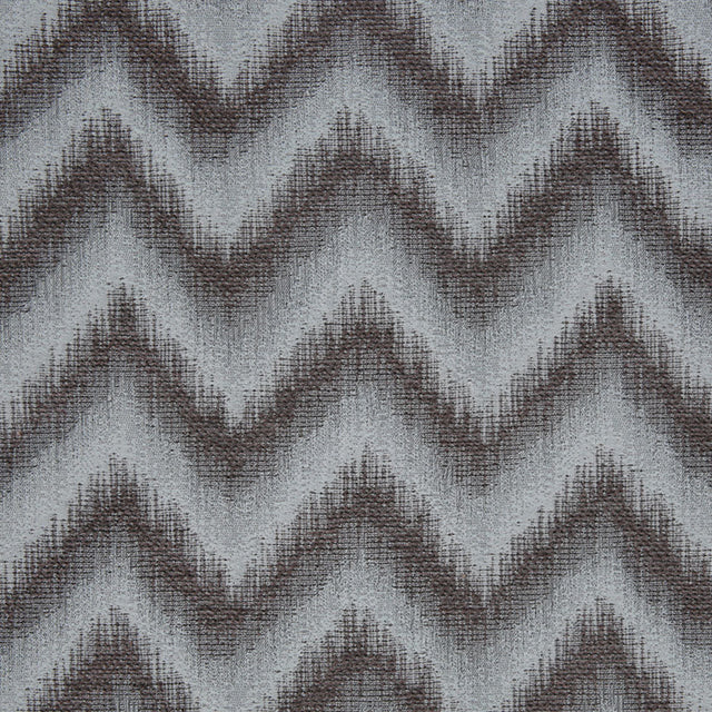 Blue Zig-Zag Geometric Polyester Woven