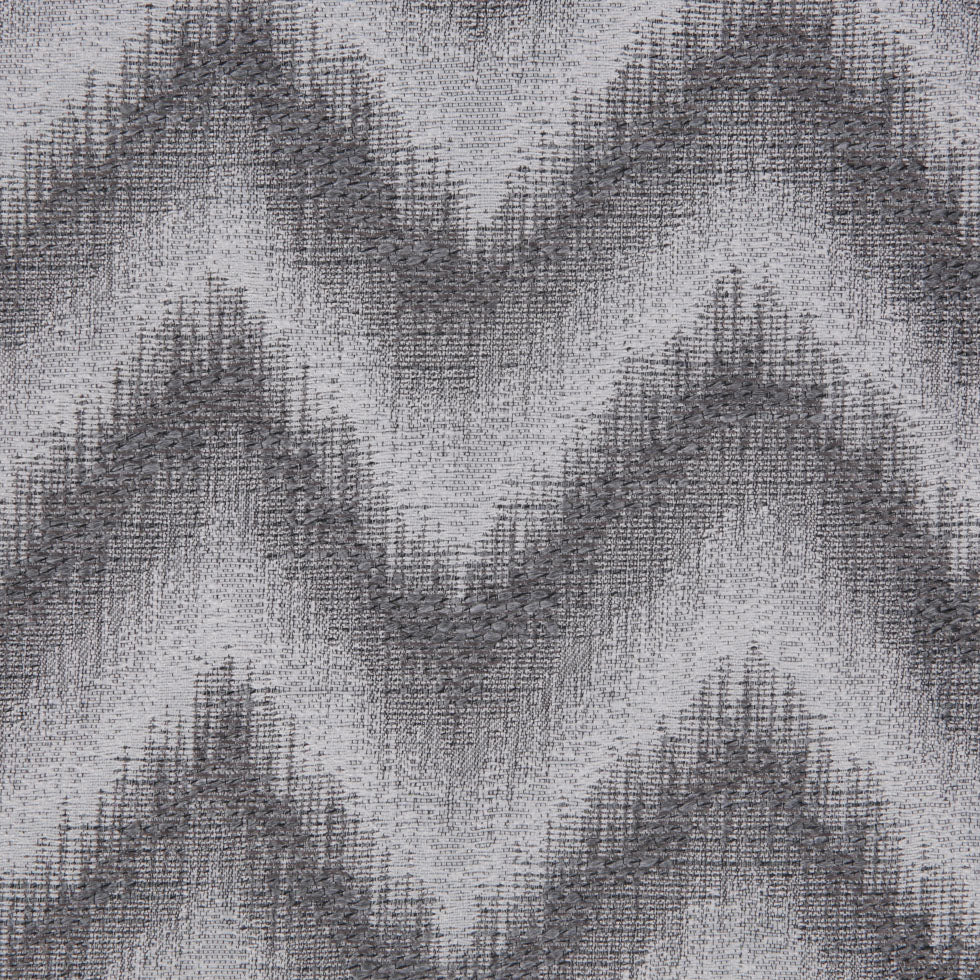 Silver Zig-Zag Geometric Polyester Woven