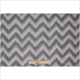 Silver Zig-Zag Geometric Polyester Woven