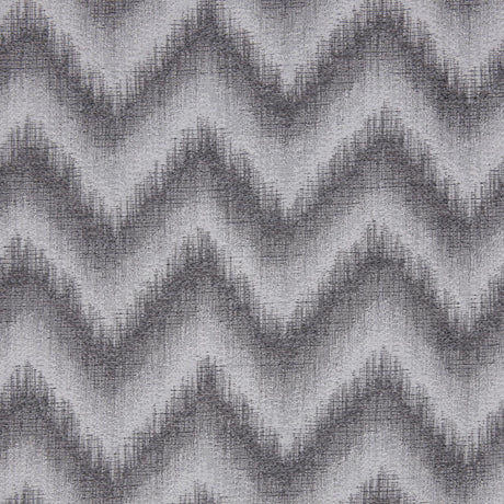 Silver Zig-Zag Geometric Polyester Woven