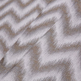 Gray Zig-Zag Geometric Polyester Woven