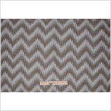 Gray Zig-Zag Geometric Polyester Woven
