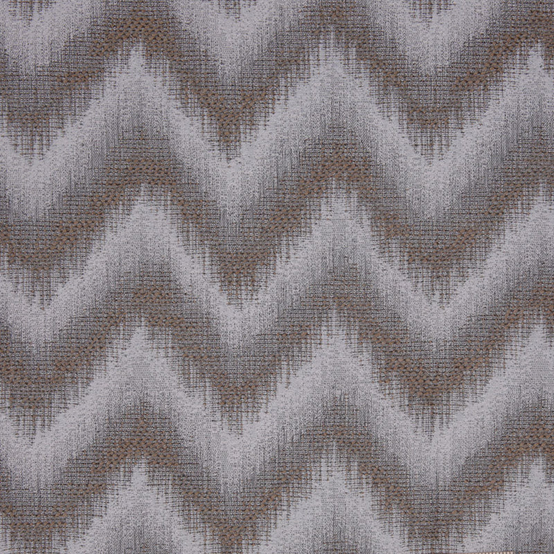 Gray Zig-Zag Geometric Polyester Woven