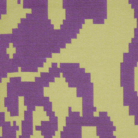 Purple Geometric Polyester Brocade