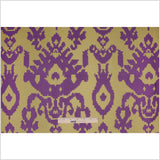 Purple Geometric Polyester Brocade
