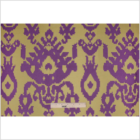 Purple Geometric Polyester Brocade