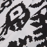 Black Geometric Polyester Brocade