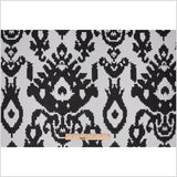 Black Geometric Polyester Brocade