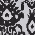 Black Geometric Polyester Brocade