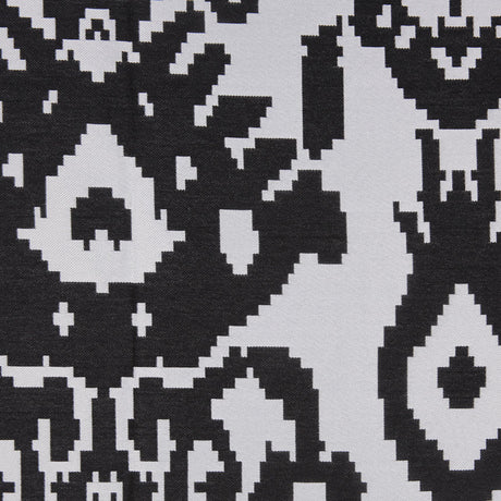 Black Geometric Polyester Brocade