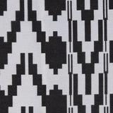 Black Geometric Polyester Brocade