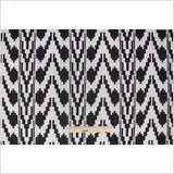 Black Geometric Polyester Brocade