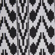 Black Geometric Polyester Brocade