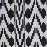 Black Geometric Polyester Brocade