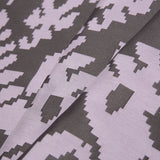 Lilac Geometric Polyester Brocade