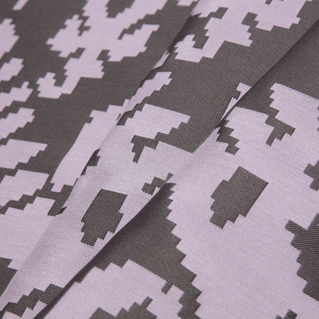 Lilac Geometric Polyester Brocade