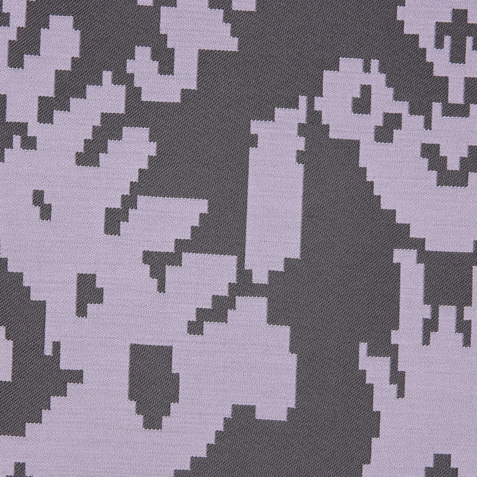 Lilac Geometric Polyester Brocade