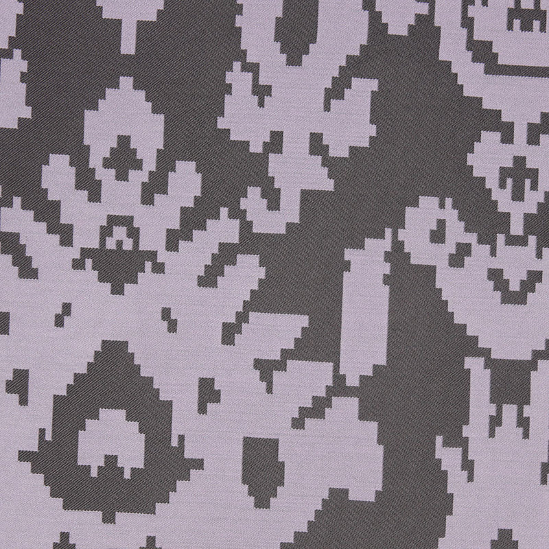 Lilac Geometric Polyester Brocade