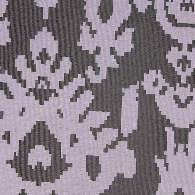 Lilac Geometric Polyester Brocade