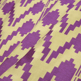 Purple Geometric Polyester Brocade