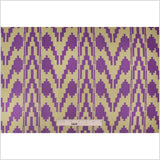 Purple Geometric Polyester Brocade