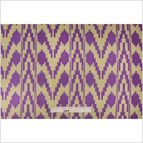 Purple Geometric Polyester Brocade