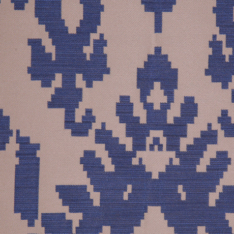 Denim Geometric Polyester Brocade