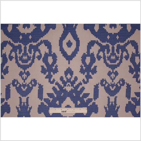 Denim Geometric Polyester Brocade