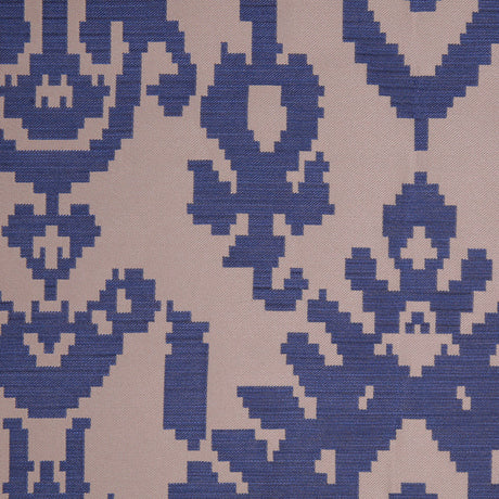 Denim Geometric Polyester Brocade