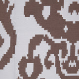 Brown Geometric Polyester Brocade