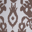 Brown Geometric Polyester Brocade