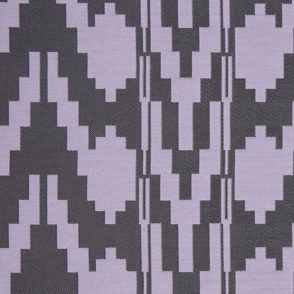 Lilac Geometric Polyester Brocade