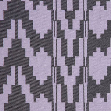 Lilac Geometric Polyester Brocade