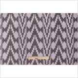 Lilac Geometric Polyester Brocade