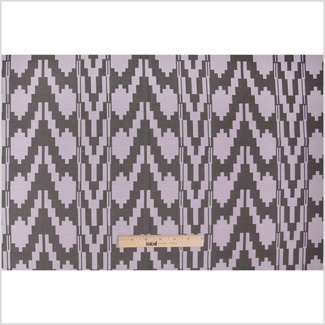 Lilac Geometric Polyester Brocade